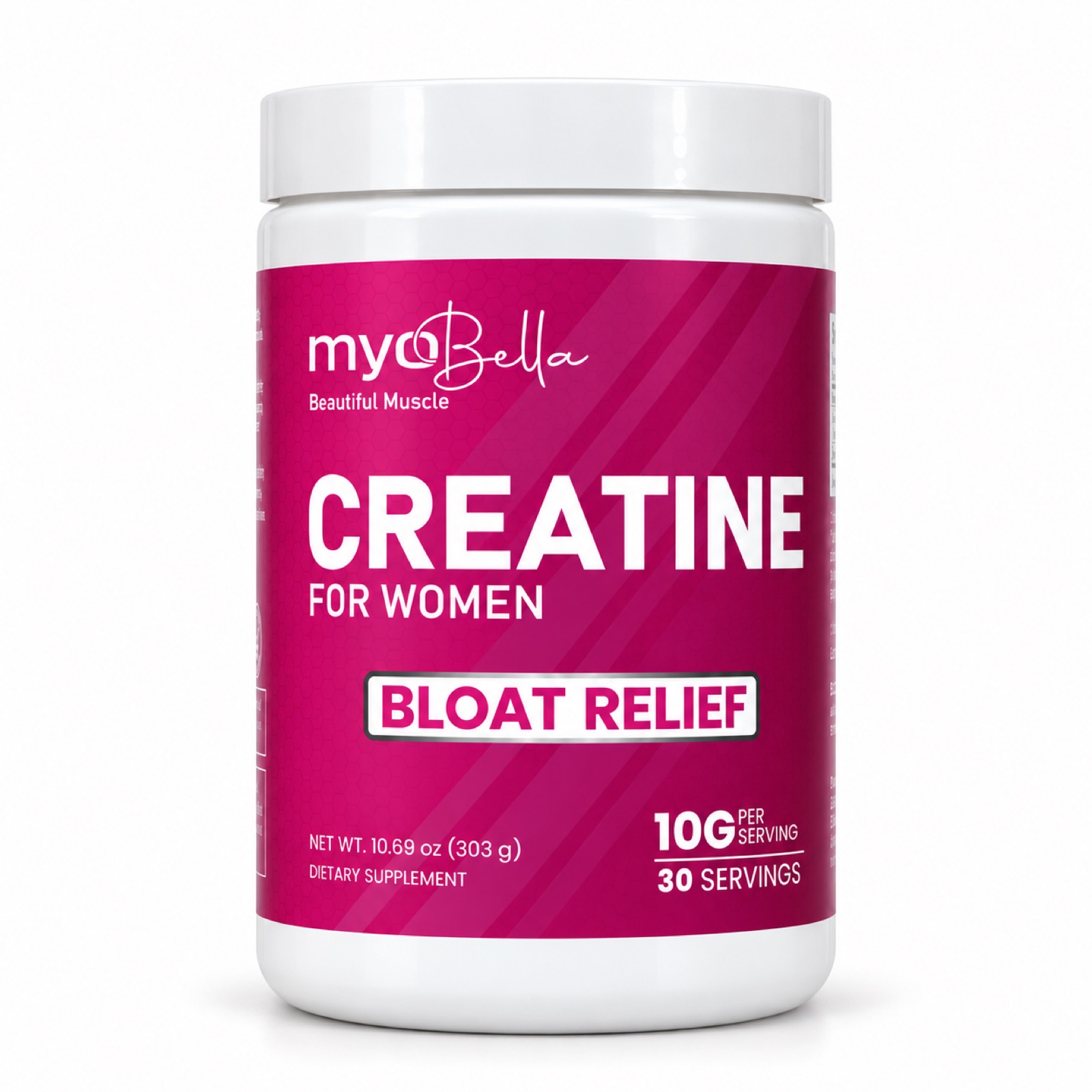 MyoBella Creatine for Women, 30 servings, bloat relief